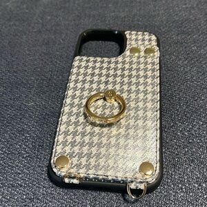 Iphone case black/white check new